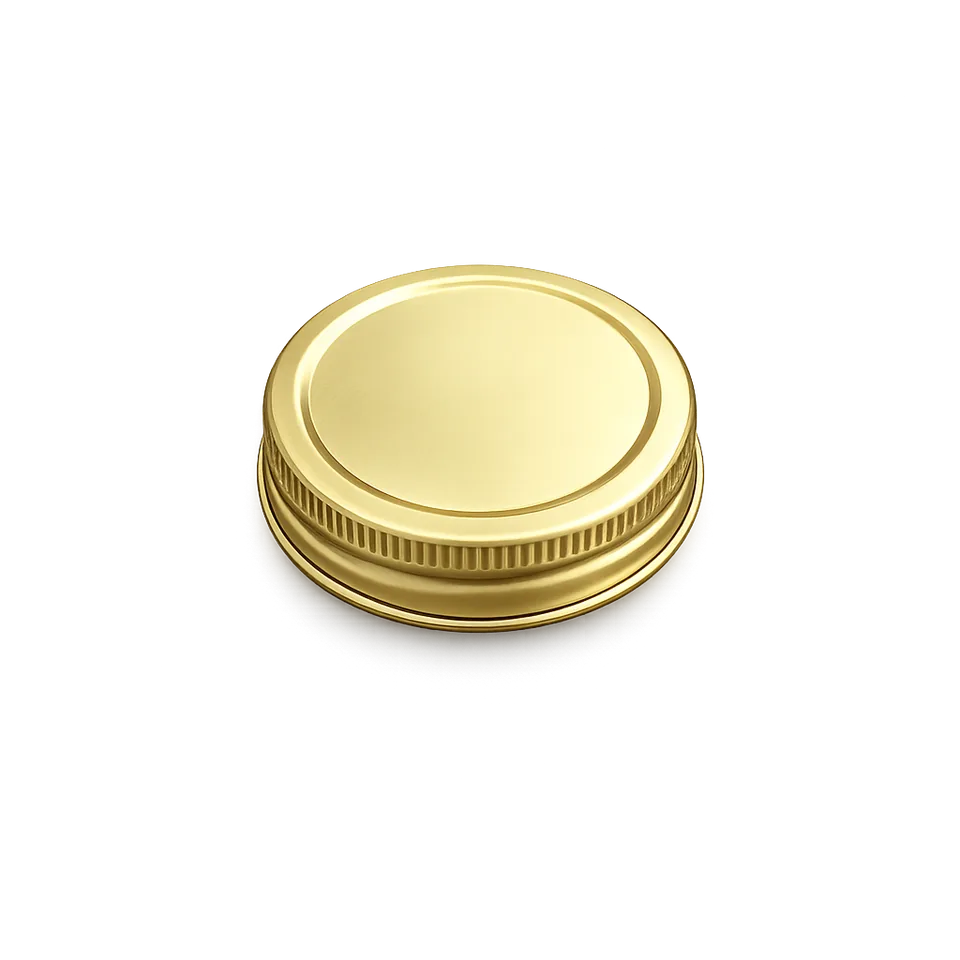 52 mm Metal Screw Cap Golden