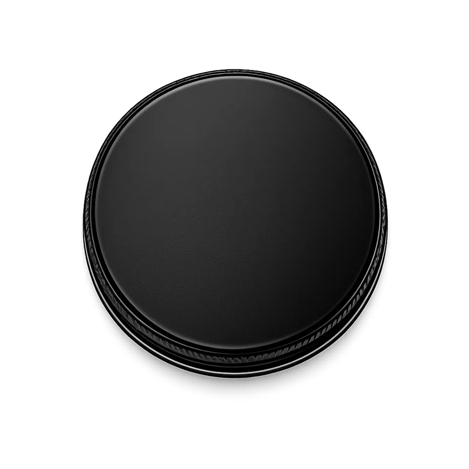 85 mm Metal Screw Cap Black
