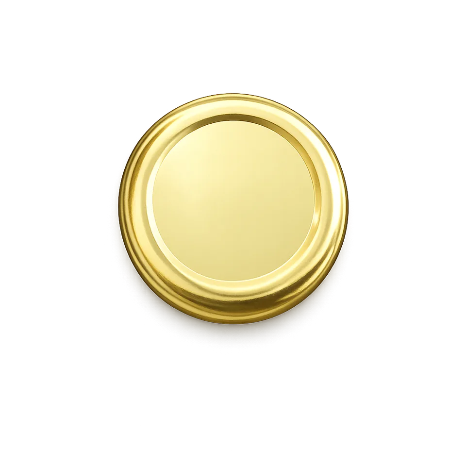 53 mm Metal Lug Cap Golden