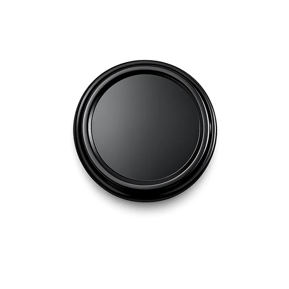 63 mm Metal Lug Cap Black