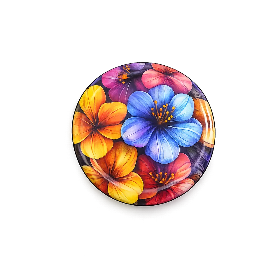 63 mm Metal Lug Cap floral