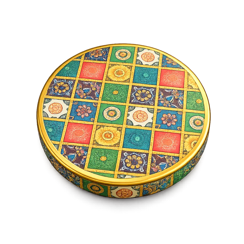 82 mm Metal Lug Cap Rangoli