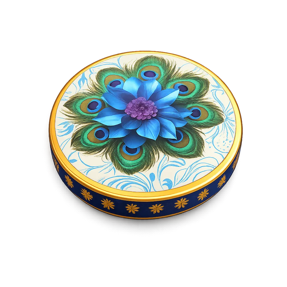 82 mm Metal Lug Cap Peacock Feather