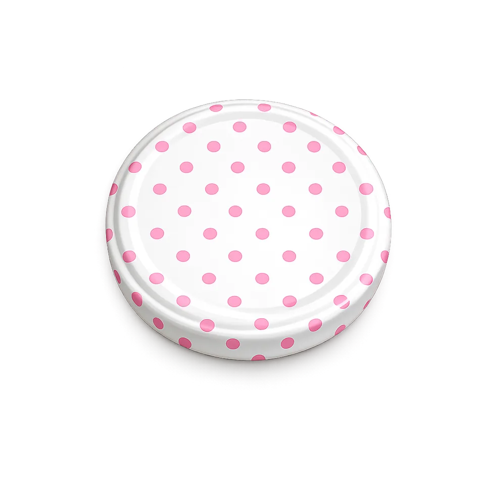 82 mm Metal Lug Cap Pink Dot