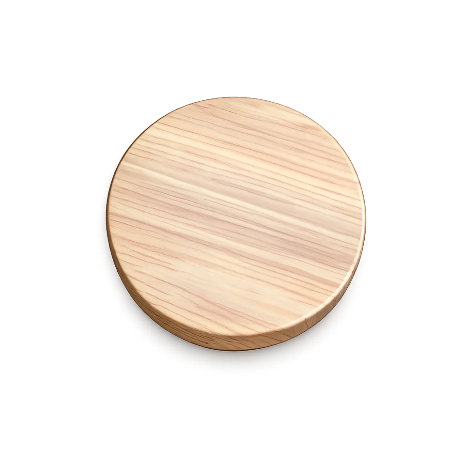 82 mm Metal Lug Cap Wooden Finish