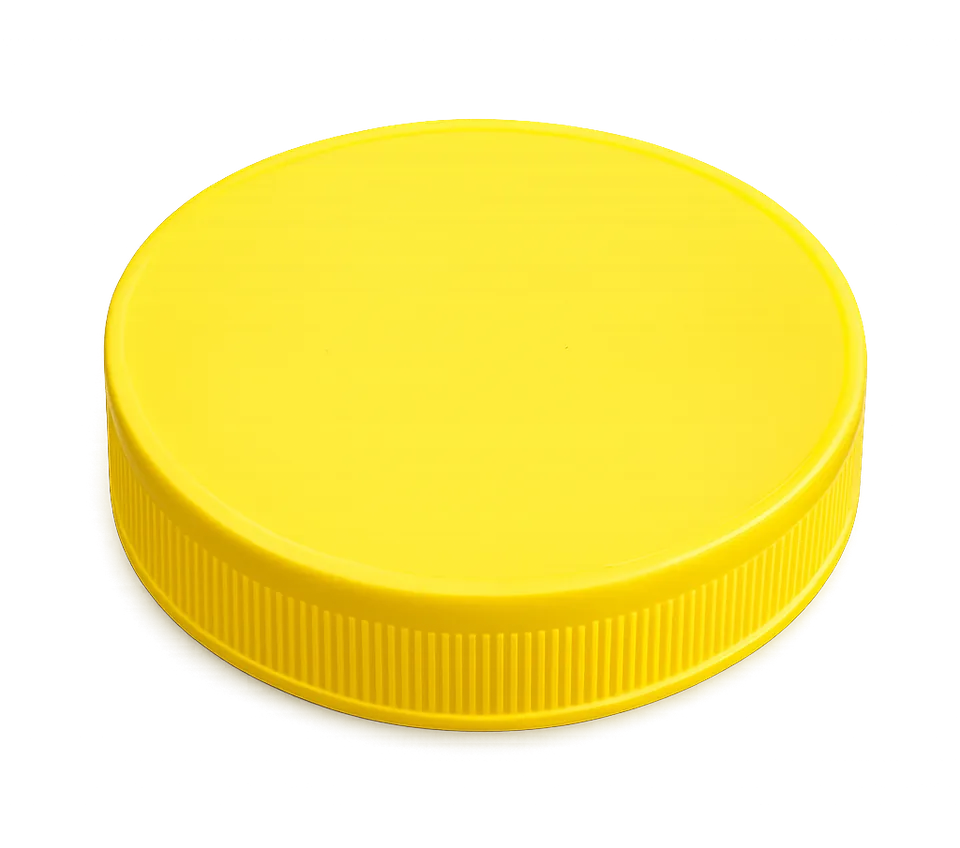 76 mm Plastic Screw Closure Yellow