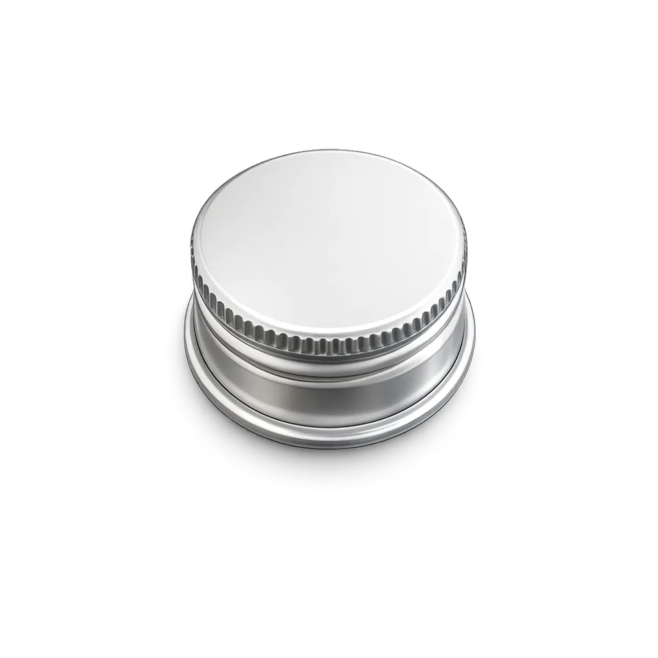 28 mm Metal Screw Cap Silver