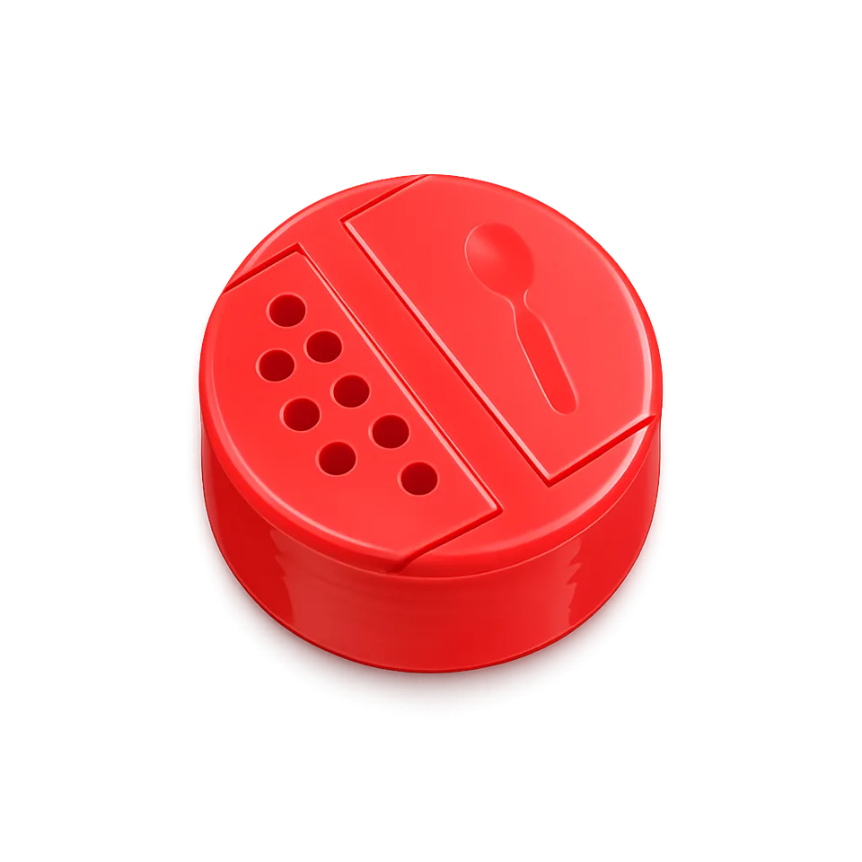 42 mm Spice Dual Flip Plastic Closure Red
