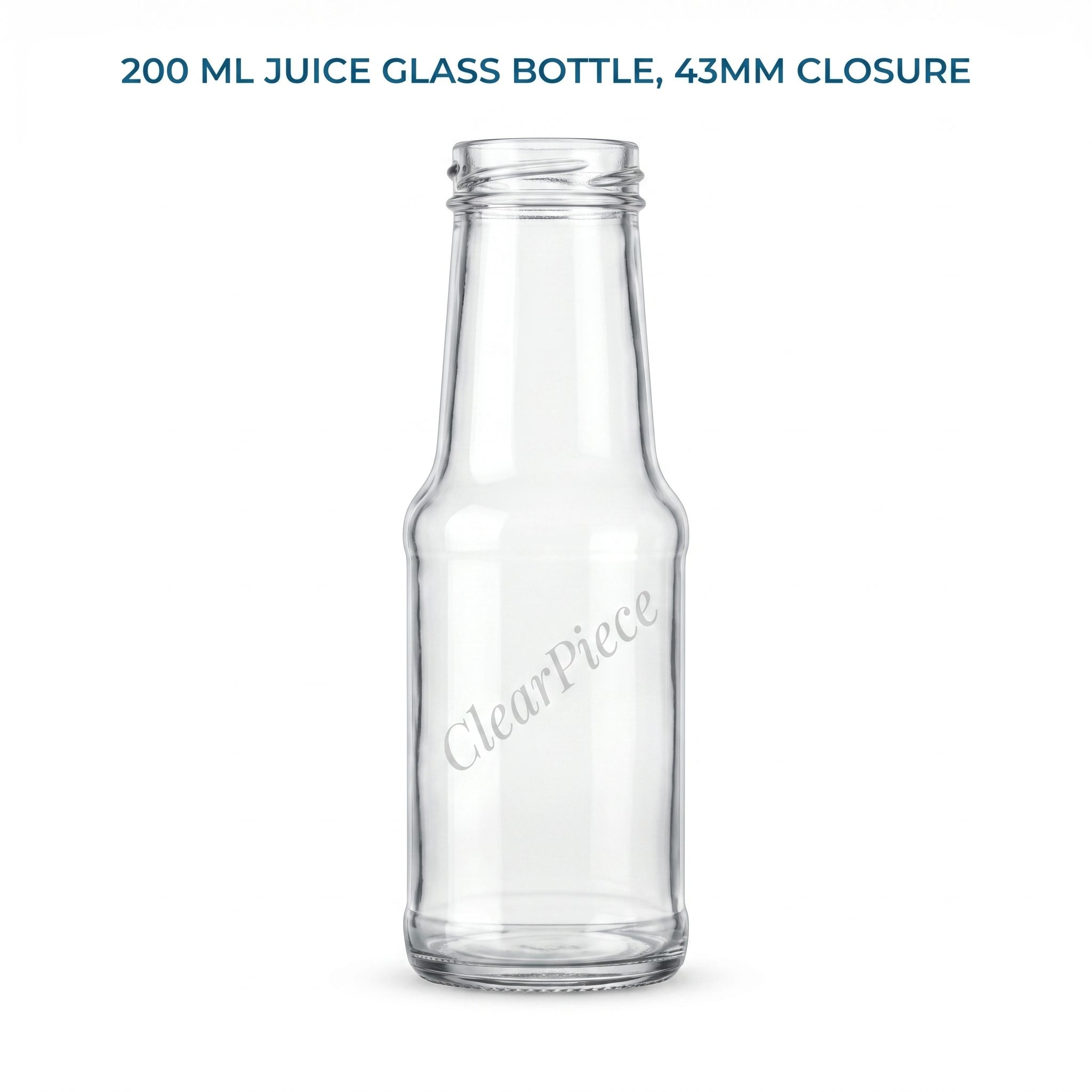 200 ml Juice Glass Bottle, 43 mm Closure