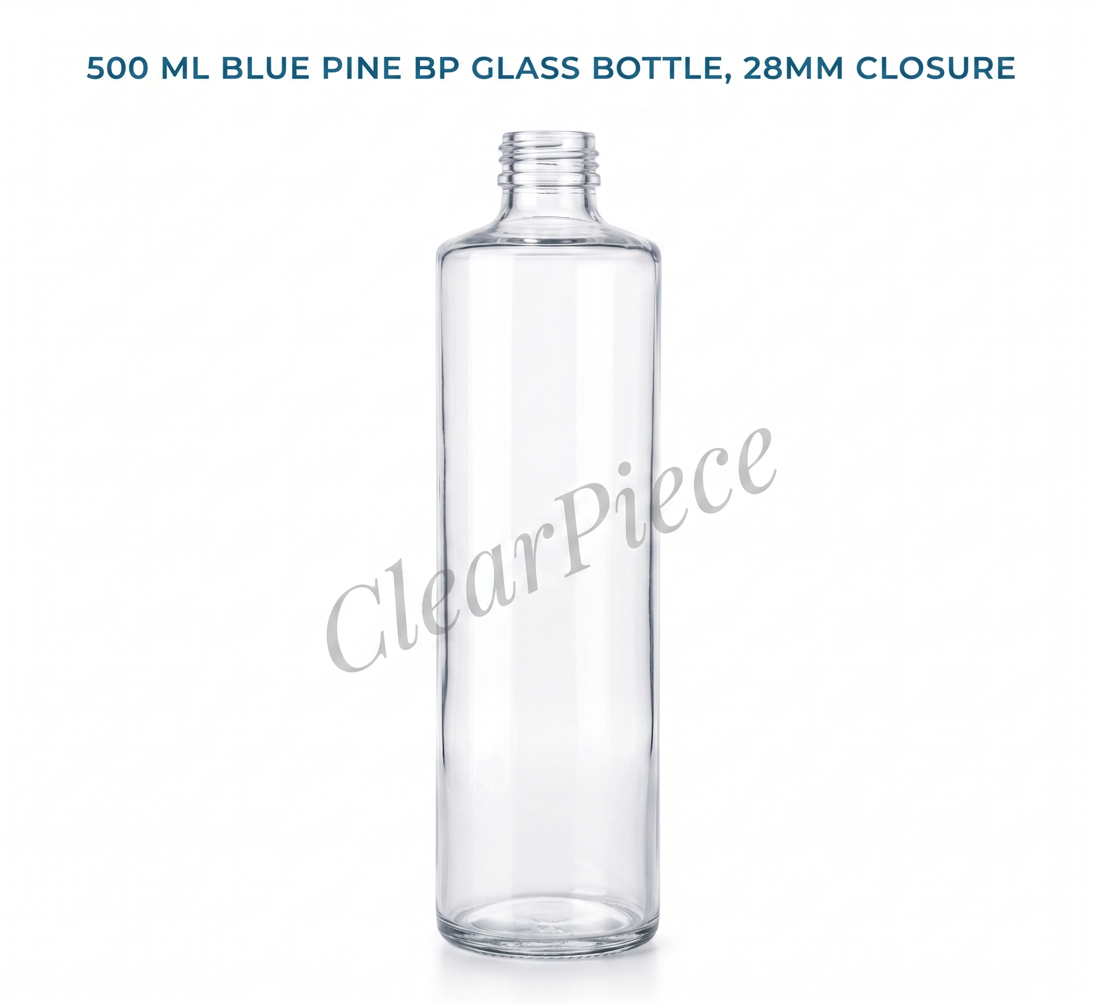 500 ml Blue Pine BP Glass Bottle, 28mm Closure