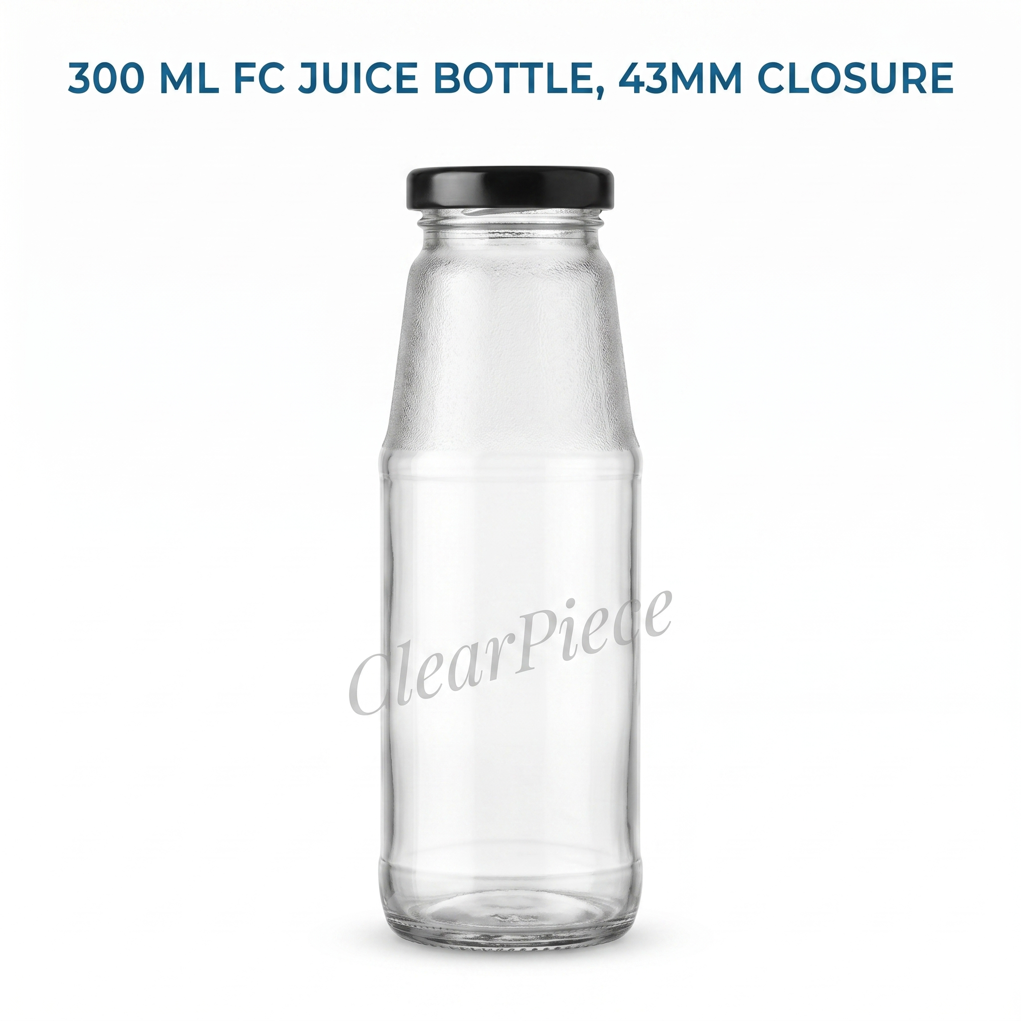 300 ml FC Juice Glass Bottle, 43mm Closure