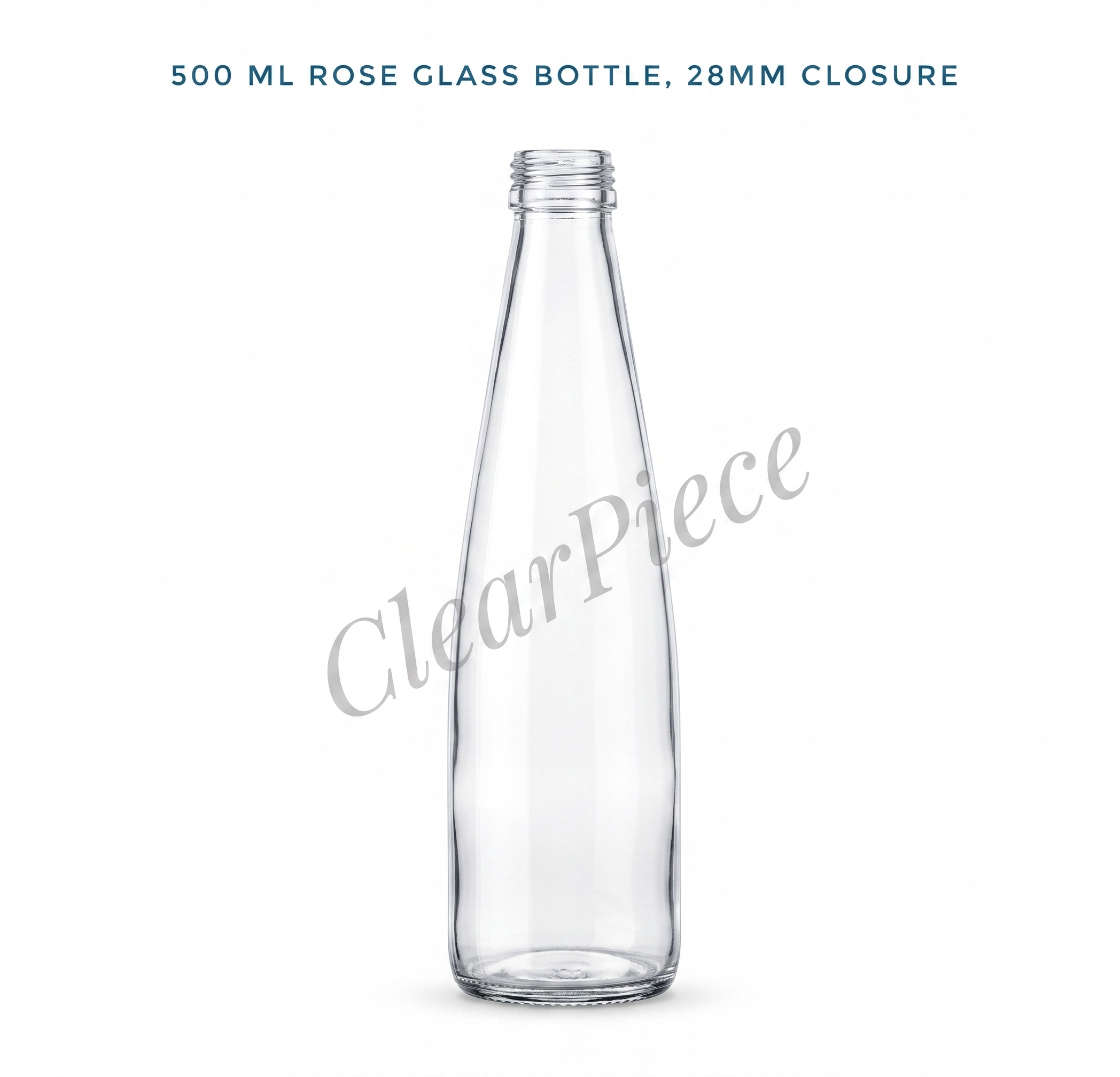 500 ml Rose Glass Bottle, 28 mm Closure