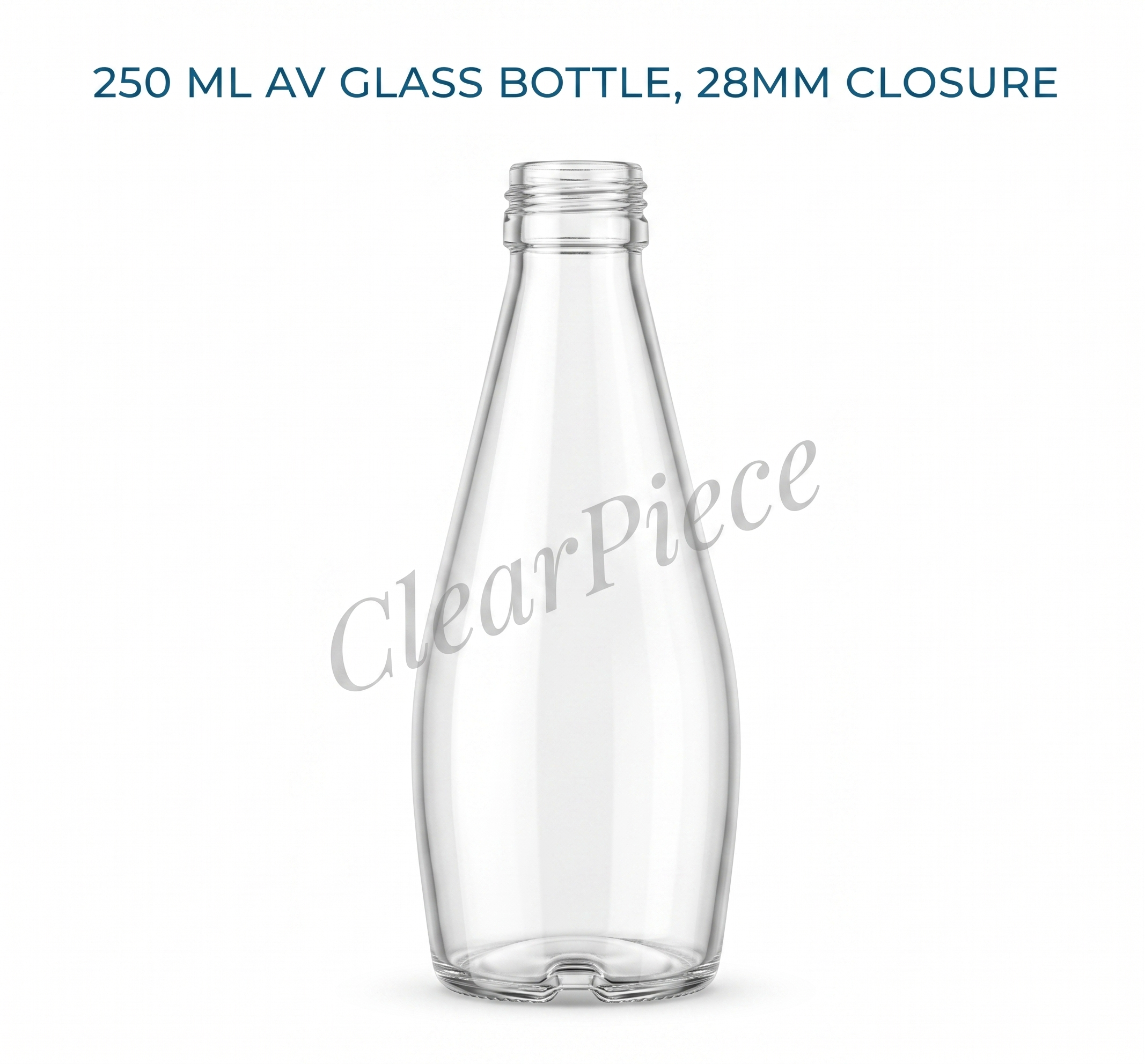 250 ml AV Glass Bottle, 28mm Closure