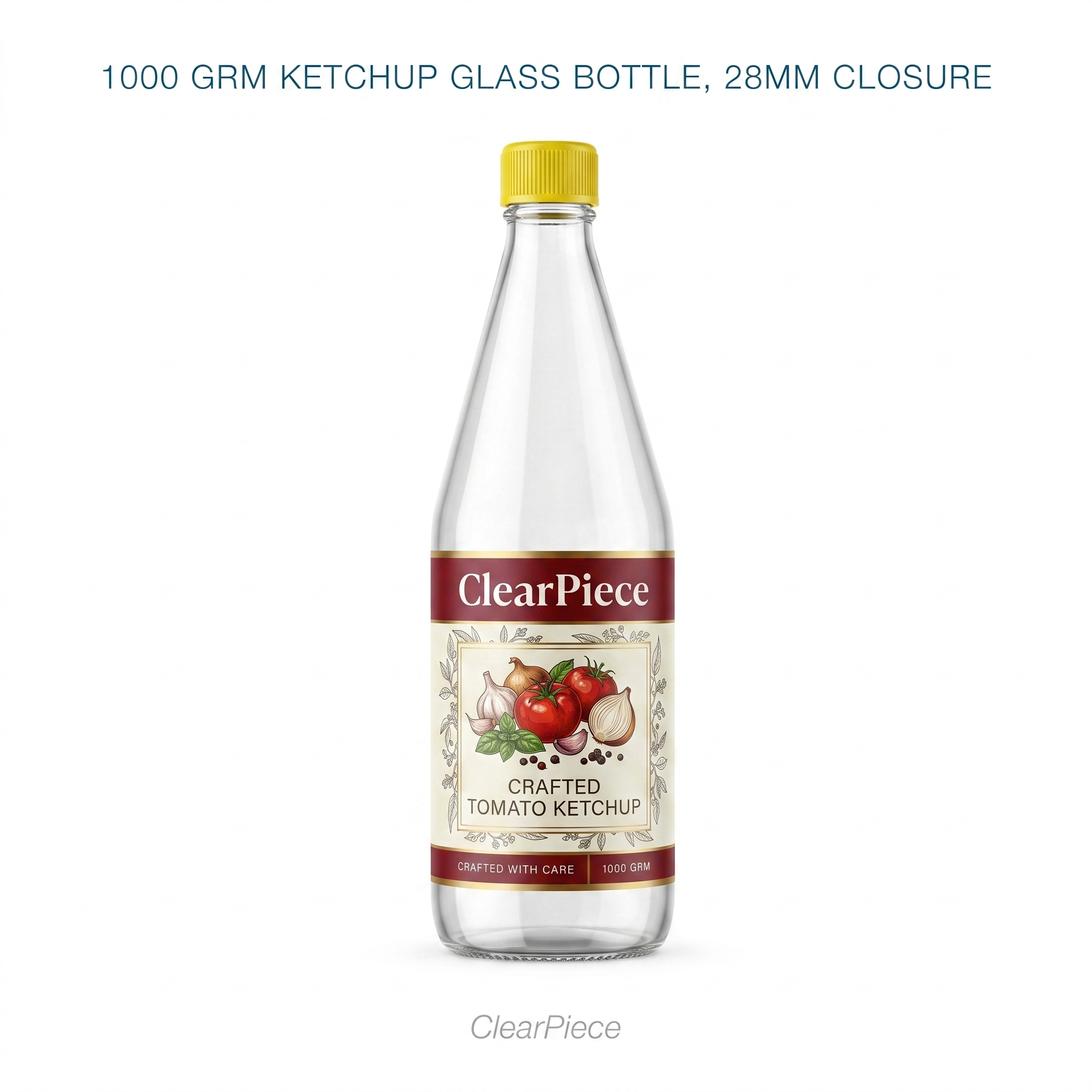 1000 grm Ketchup Bottle. 28mm Closure view 3