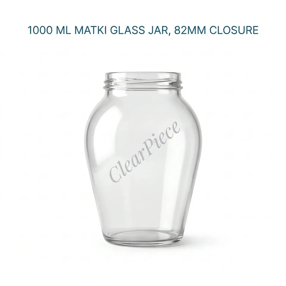 1000 ml Matki Glass Jar 82mm Closure view 1