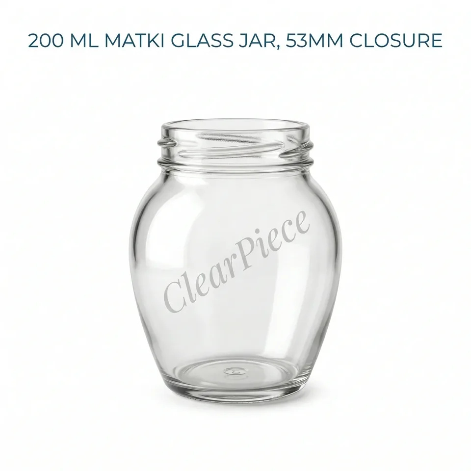 200 ml Matki Glass Jar 53mm Closure view 1