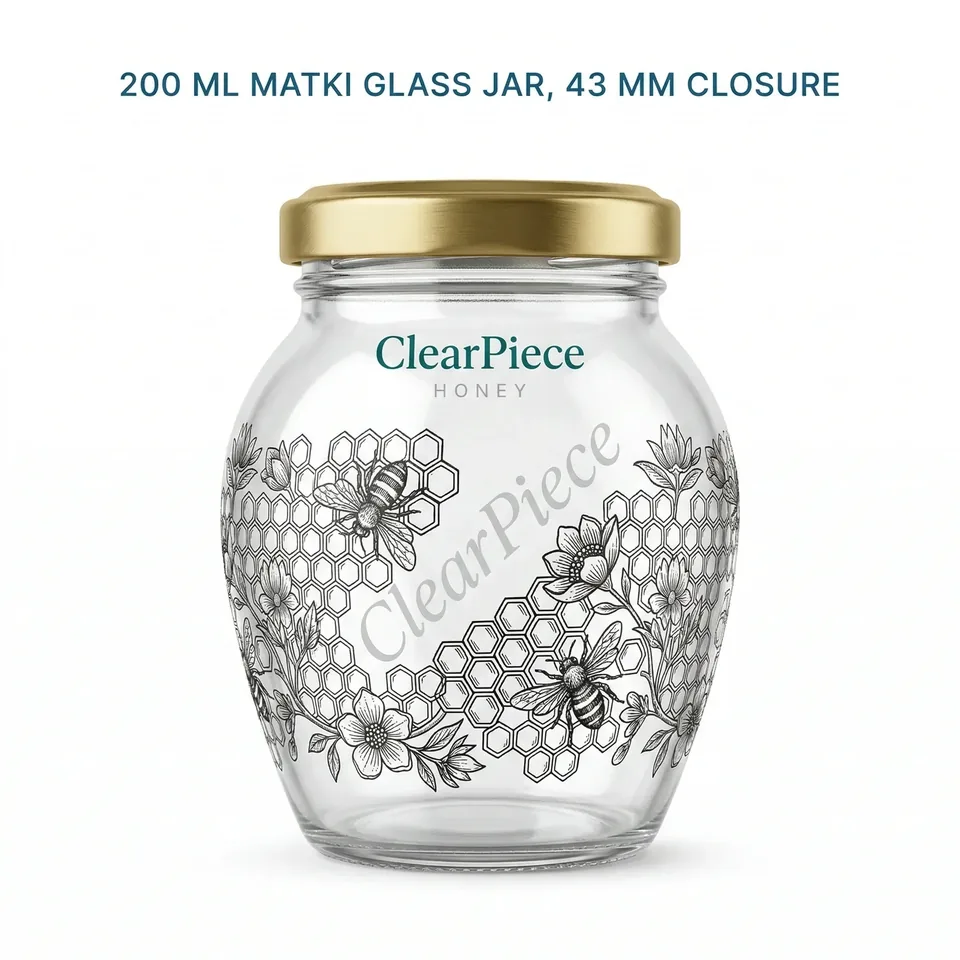 200 ml Matki Glass Jar 53mm Closure view 3