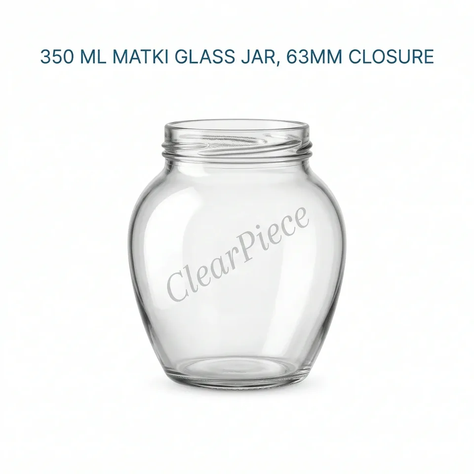 350 ml Matki Glass Jar 63mm Closure view 1