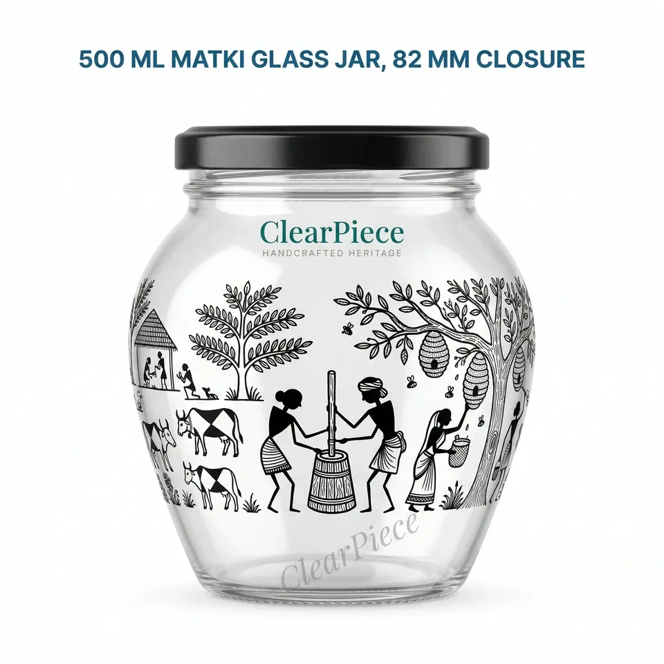 500 ml Matki Glass Jar 82mm Closure view 3