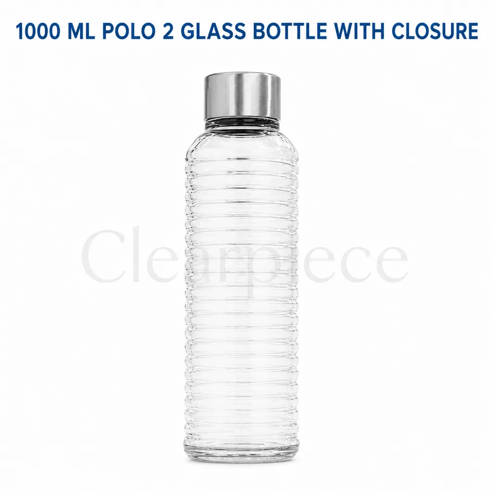 1000ml Polo 2 Glass Bottle with Closure view 1