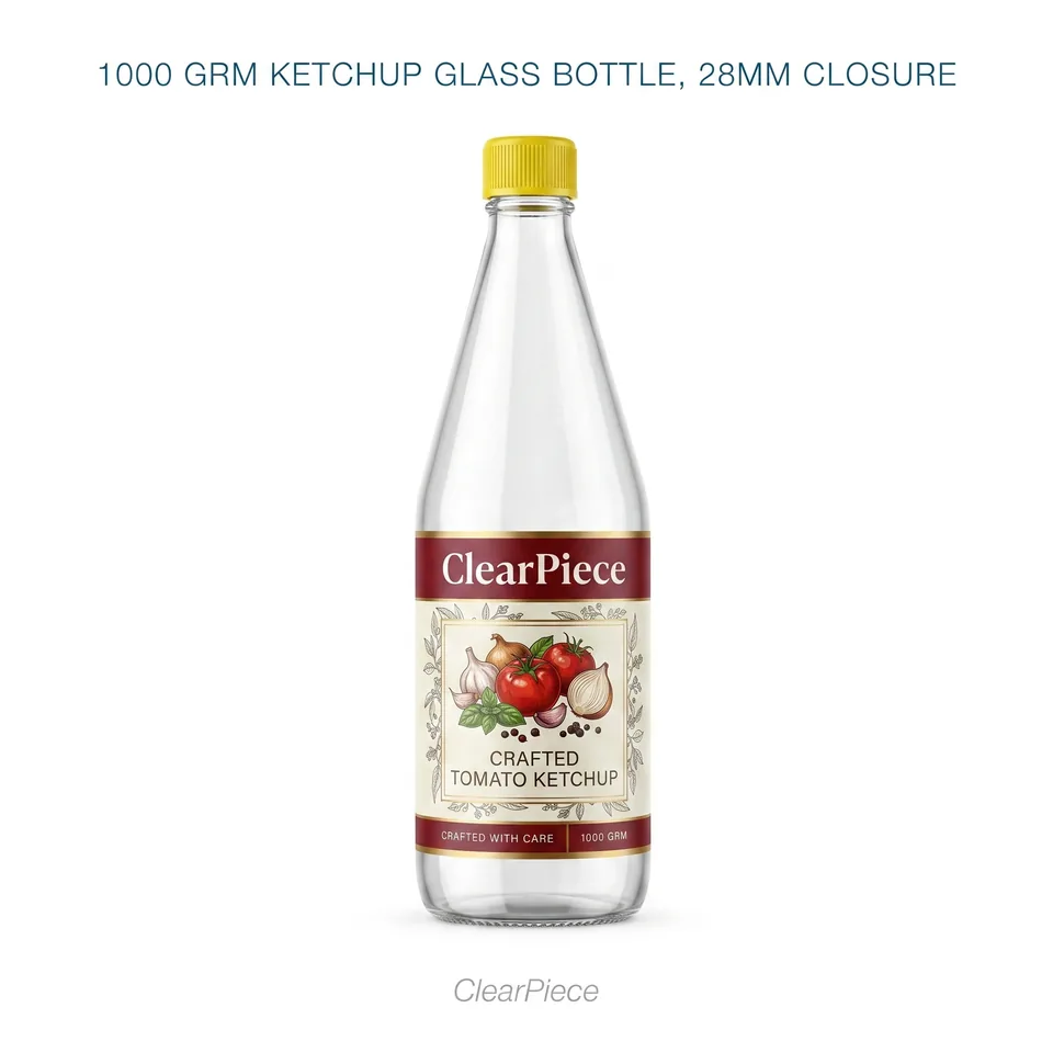 1000 grm Ketchup Bottle. 28mm Closure view 3