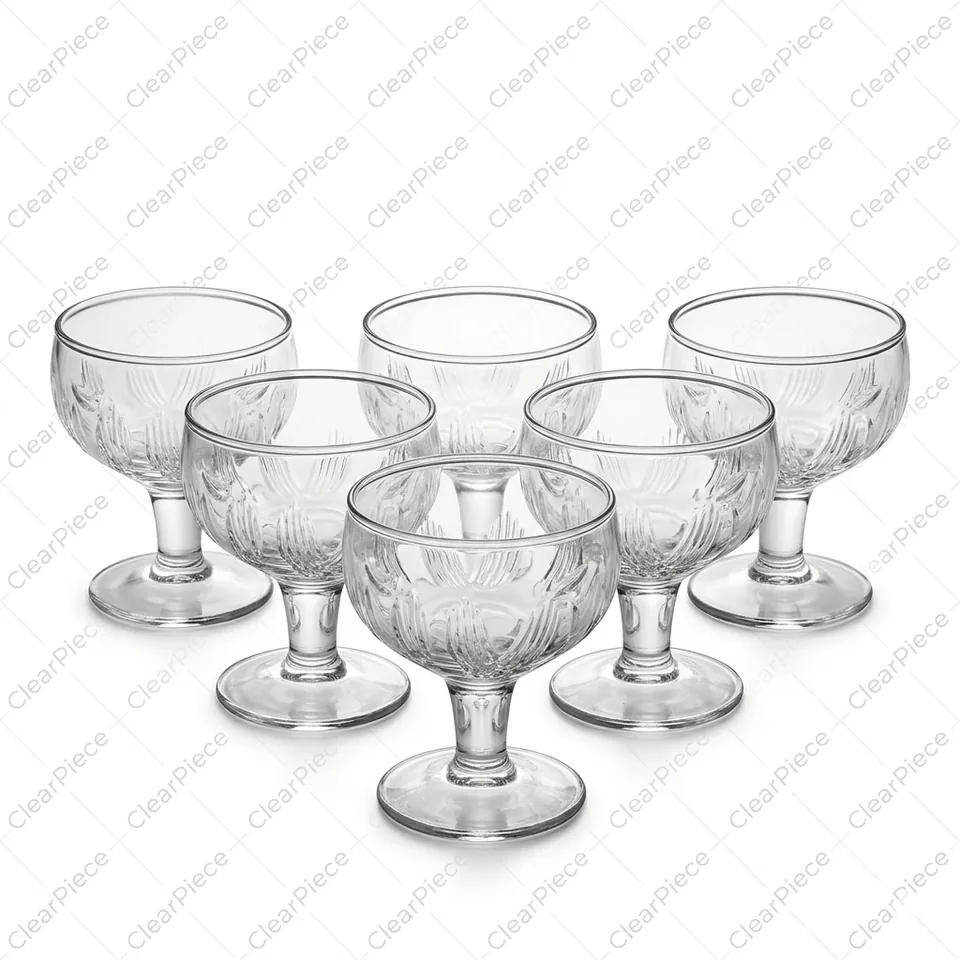 Glassware Ice Cups Talwar Cut, 200 ml view 1
