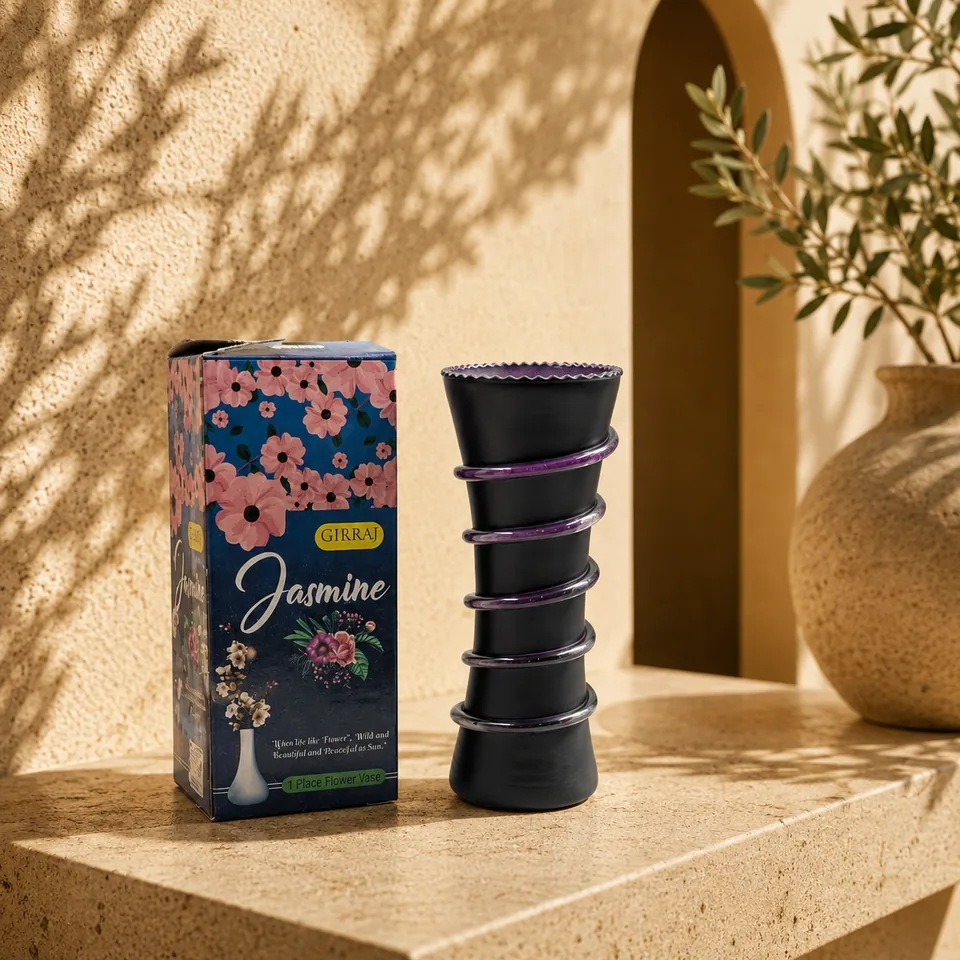 Jasmine All Black Ring - 8"